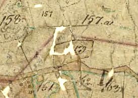 Karta från laga skifte 1832-1840 ur Lantmäteriets arkiv, akt 05-TRY-92