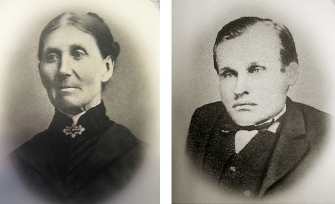 Karolina Andersdotter och Nils Peter Andersson bodde i Melsätter mellan 1880 och 1904. Bild från www.ostraedsrotter.wordpress.com med tillstånd av författaren.